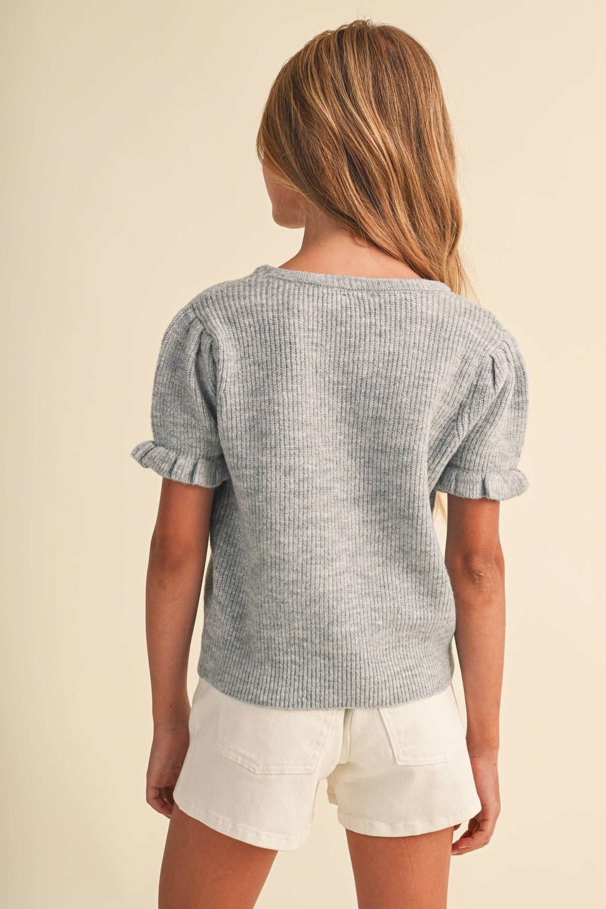 PUFF SLEEVE SWEATER TWEEN KIDS' GIRLS