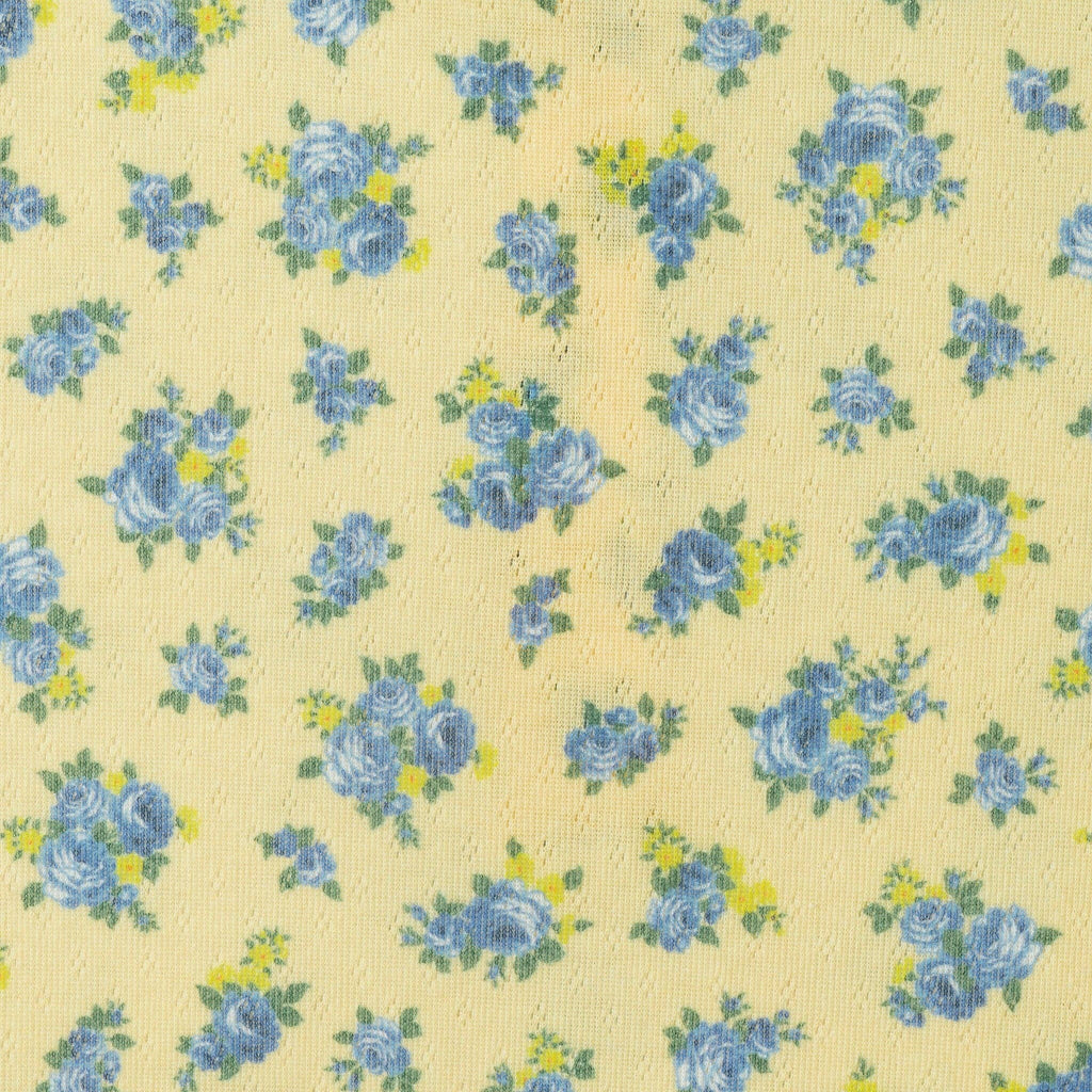 Henley Tank & Baggy Short Set | Yellow & Blue Floral