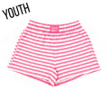 Lulu Mac Youth STRIPE MONOCHROME PATCH YOUTH SHORT-NEON PINK