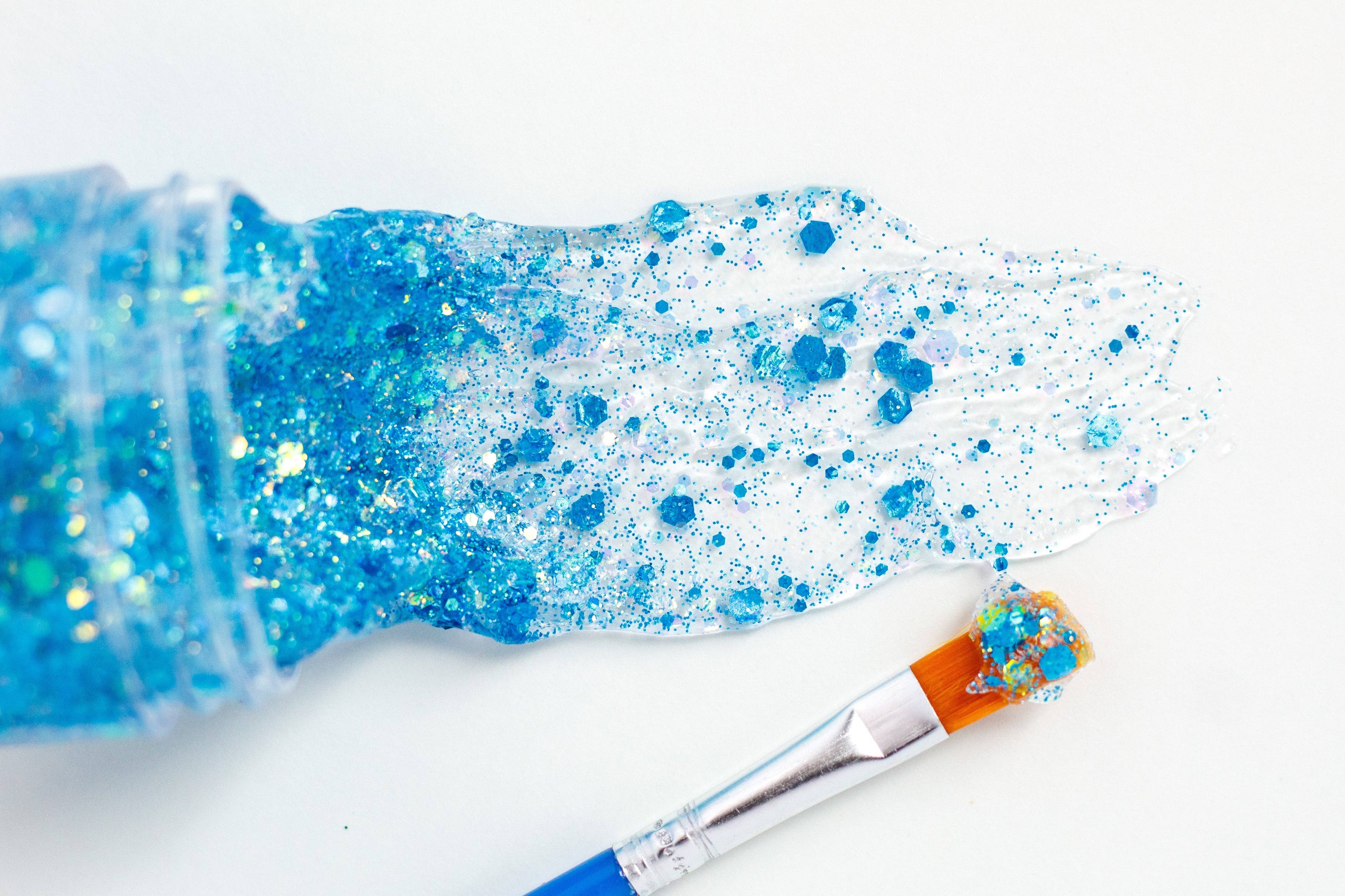 Blue Hair Glitter
