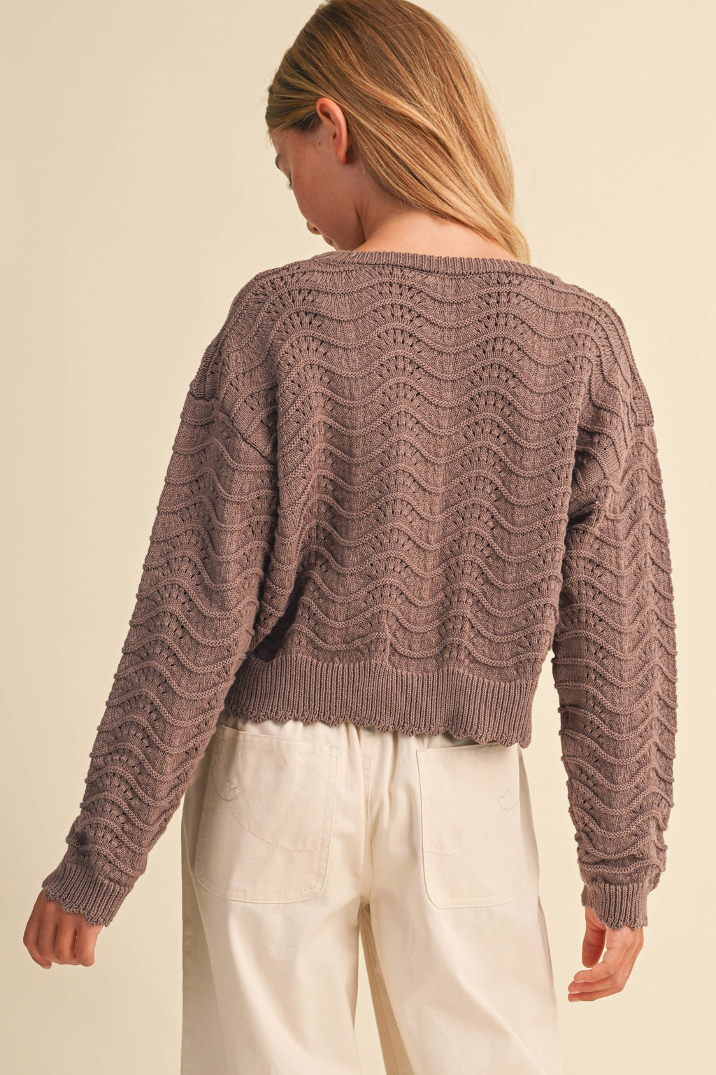 WAVY KNITWEAR PULL OVER (7-14) TWEEN KIDS GIRLS