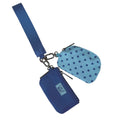 Lulu Mac-PD Blue/Navy Dots Wrist Wallet