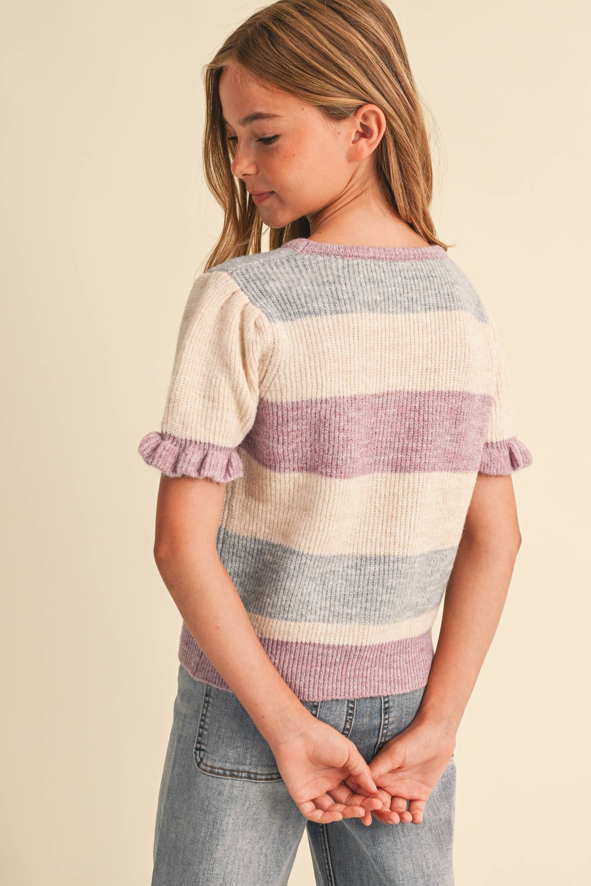 PUFF SLEEVE SWEATER (7-14) TWEEN GIRLS