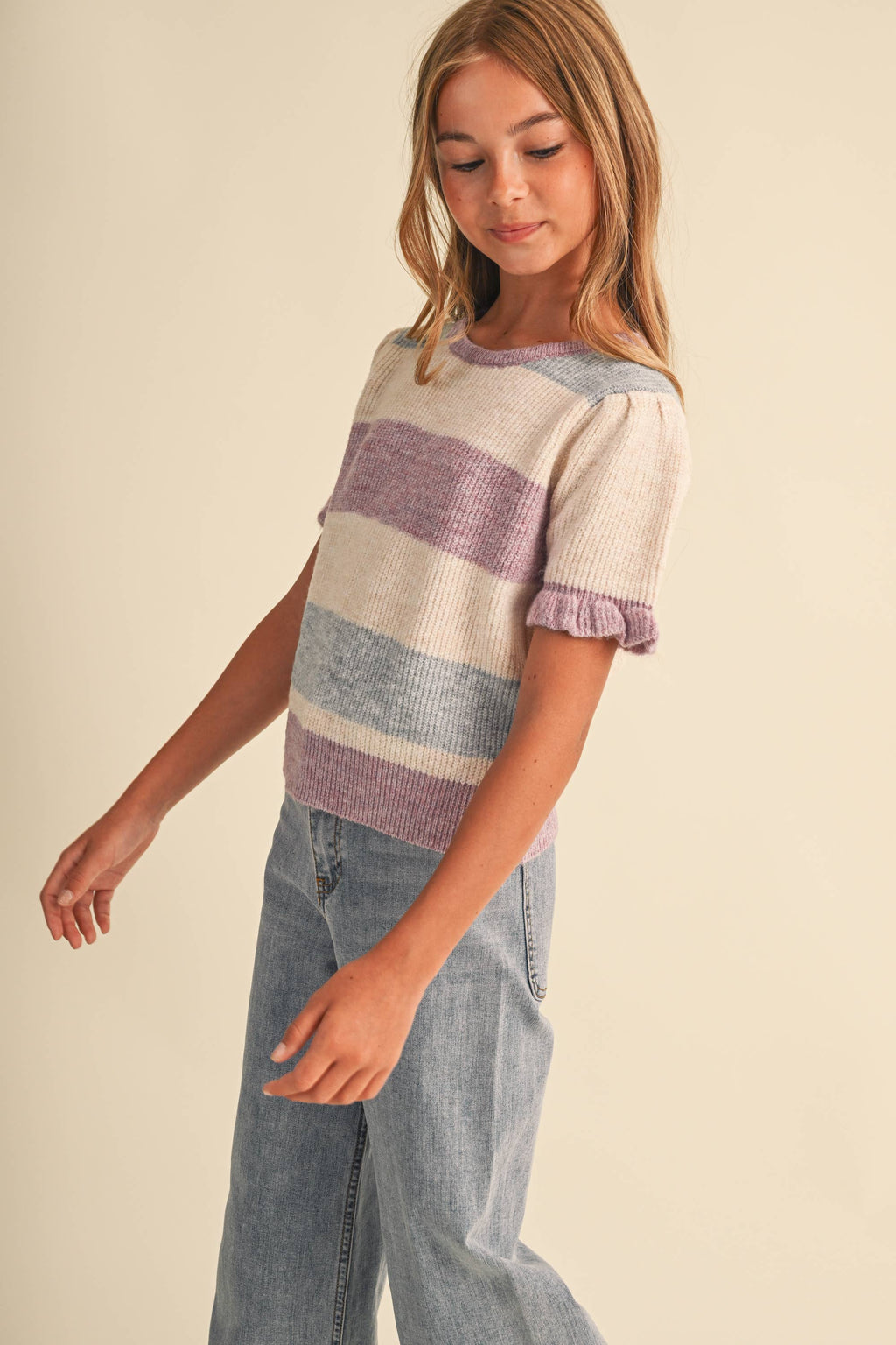 PUFF SLEEVE SWEATER (7-14) TWEEN GIRLS