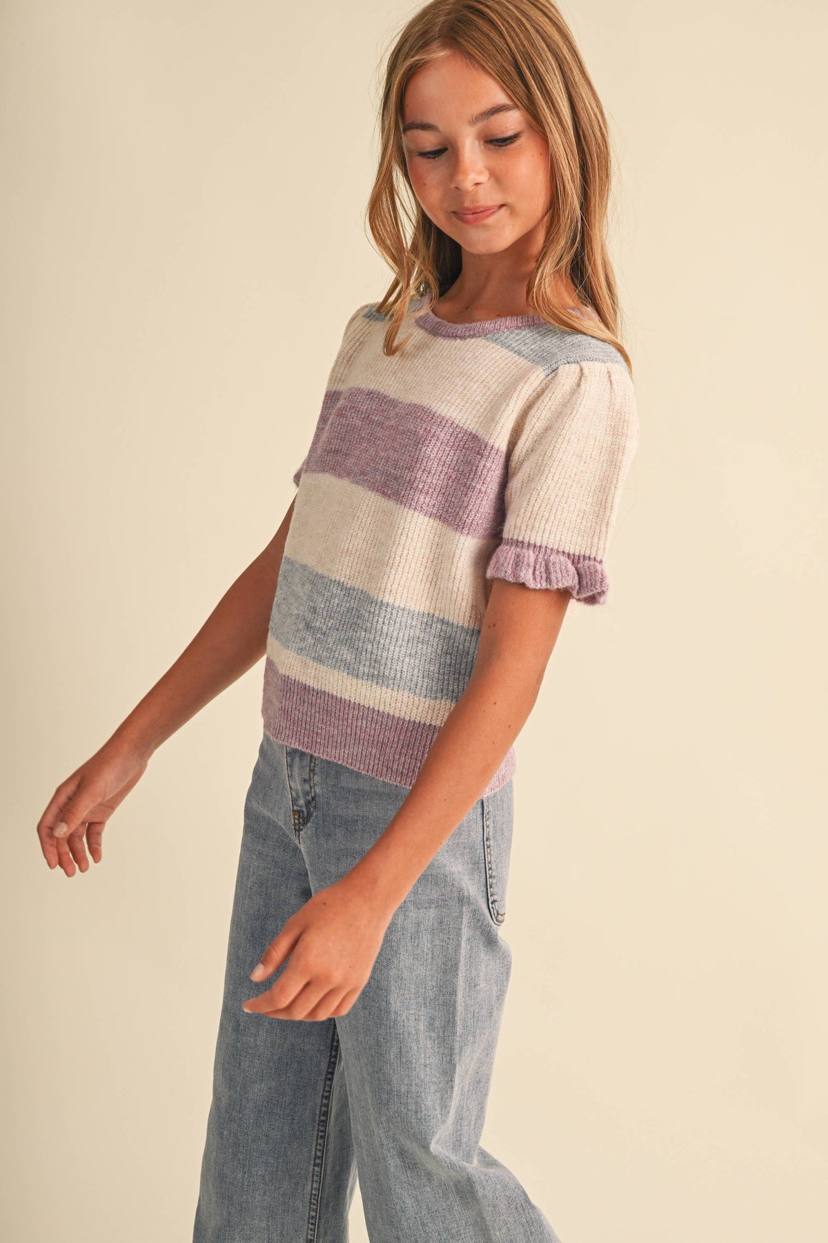 PUFF SLEEVE SWEATER (7-14) TWEEN GIRLS