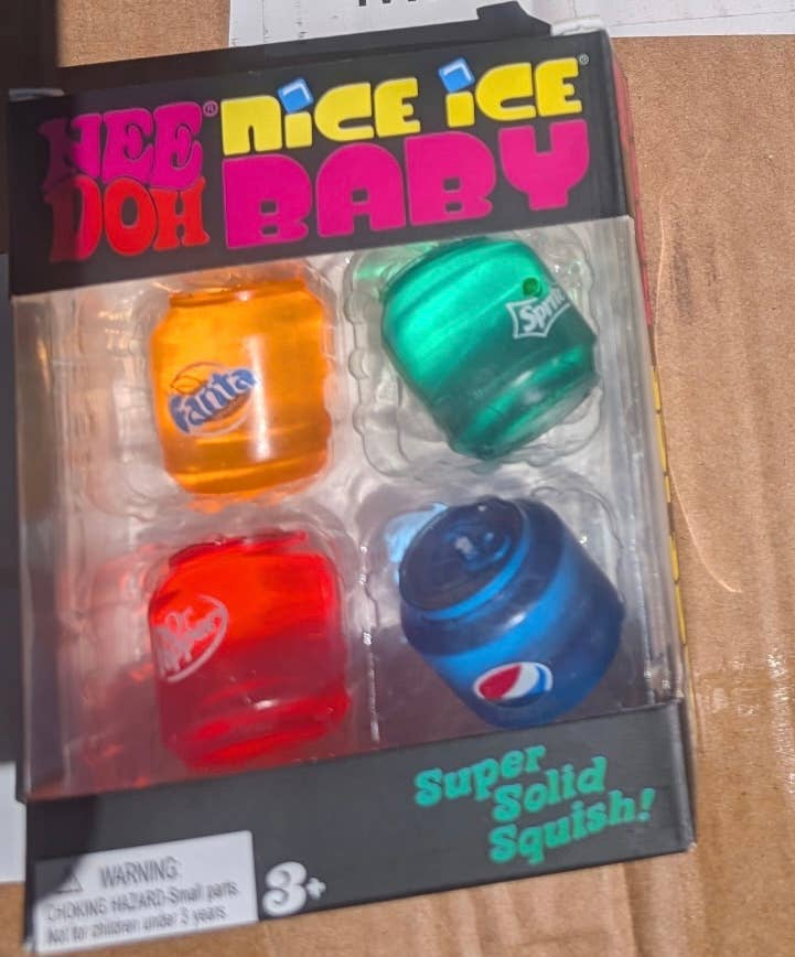 NEE DOH-Soda Can Super Solid Squish Toys – 4 Pack Assorted Sensory MAKLY CO -