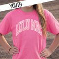 KD-PD-1001 Dot Neon Pink Youth Comfort Colors Tee