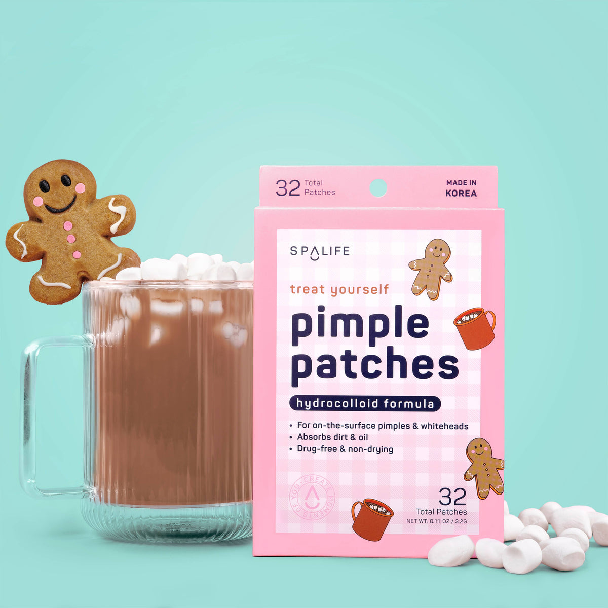 Christmas Holiday Treats Hydrocolloid Pimple Patches - 72 ct