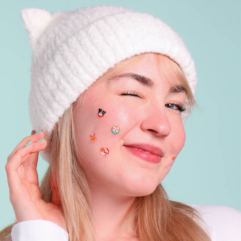 Christmas Holiday Frosty & Furry Hydrocolloid Pimple Patches