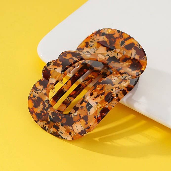 Jumbo Lay Flat Oval Hair Claw Clips Secure Styling | 40H1095