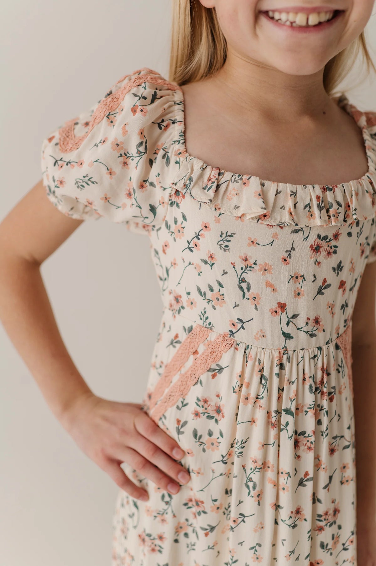 Dress-Peasant Ruffle Maxi Dress