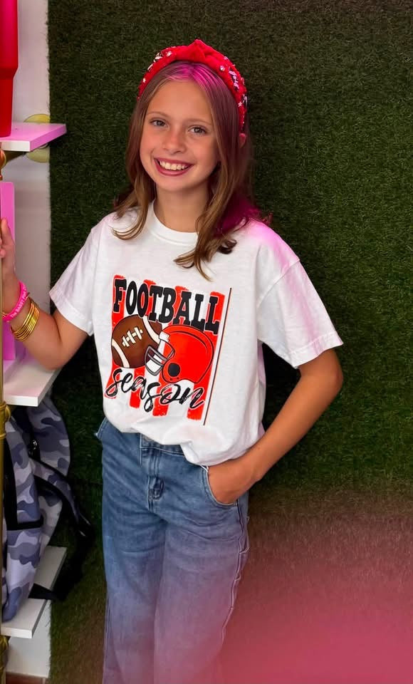 Tee-Shirt-Football Season-Red/Black