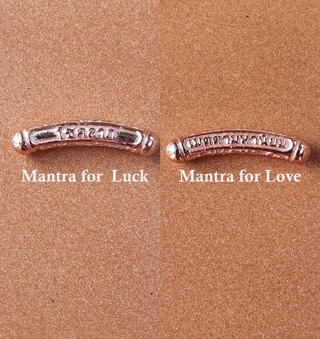 Single Kids Rainbow Gold Thai Buddhist Temple Mantra Bangle