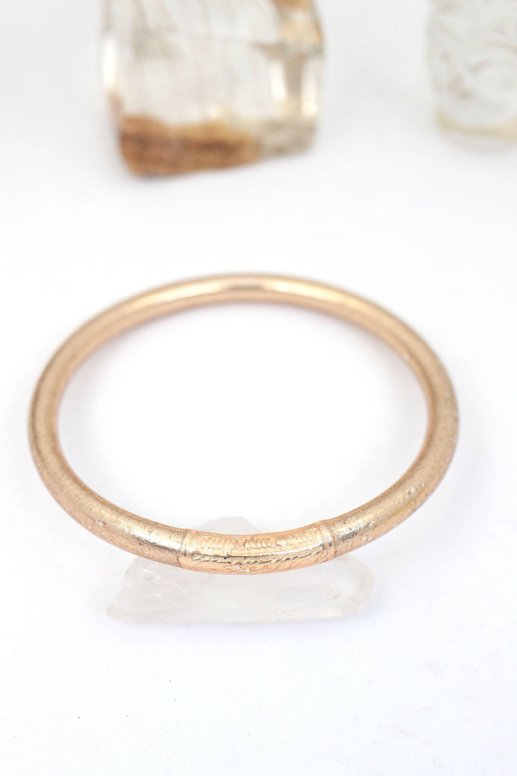 Small (6.91" Inner Circumference) Rainbow Thai Buddhist Temple Bracelet, Mantra Bangle