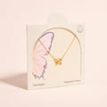 18K Gold Dipped Water Resistant Butterfly Necklace