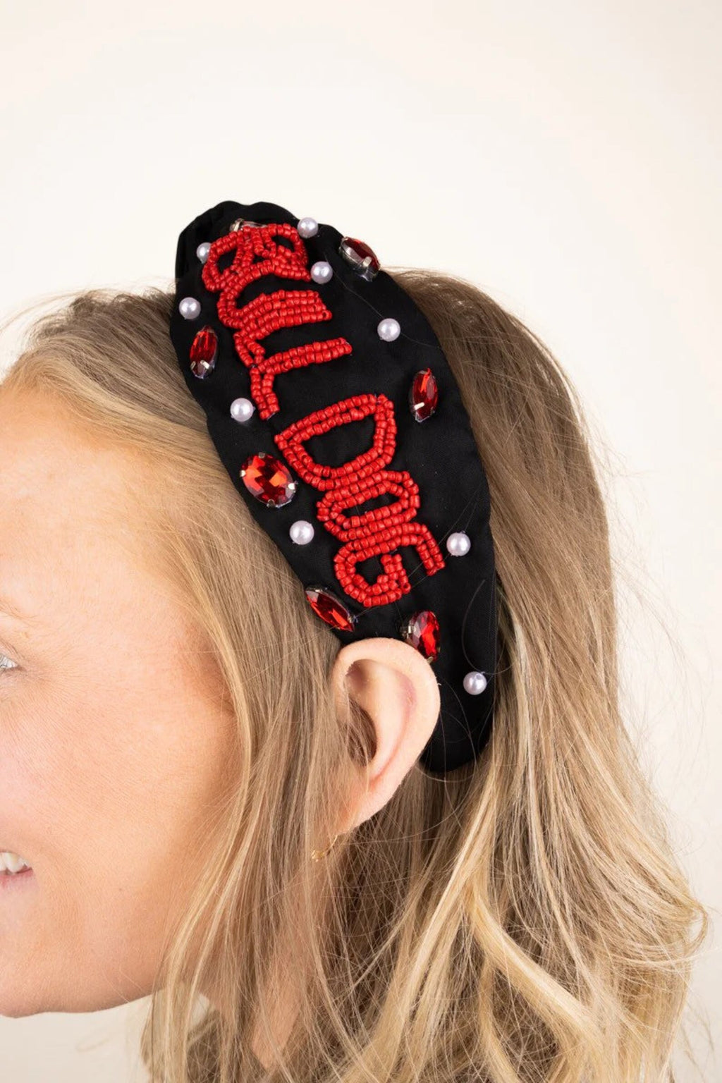 Bulldogs Pearl & Rhinestone Headband