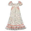 Dress-Peasant Ruffle Maxi Dress