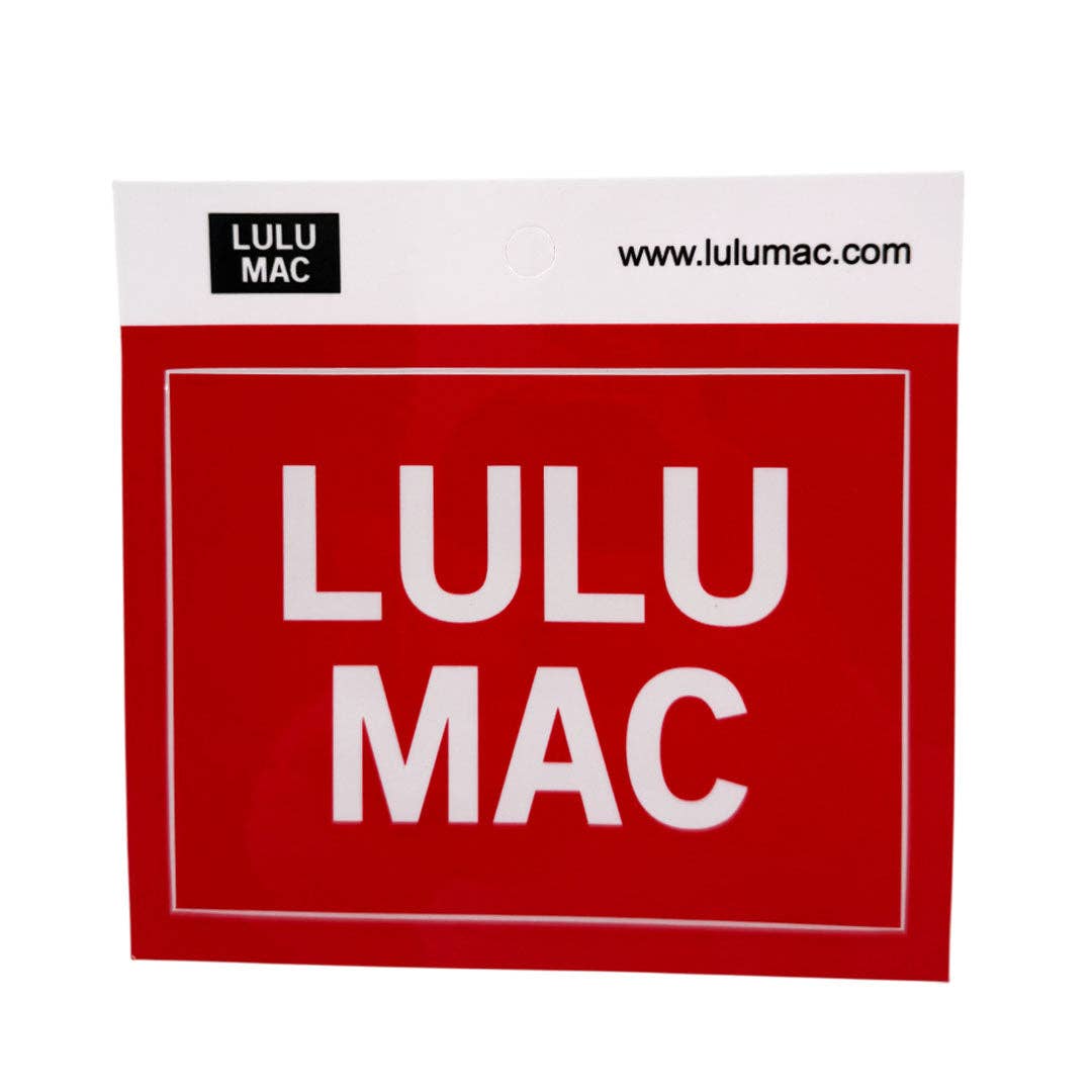 Lulu Mac Decal/Sticker-Red