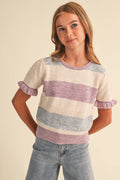 PUFF SLEEVE SWEATER (7-14) TWEEN GIRLS