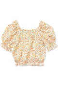 Girl's Fashion Top w/ Puff Sleeve