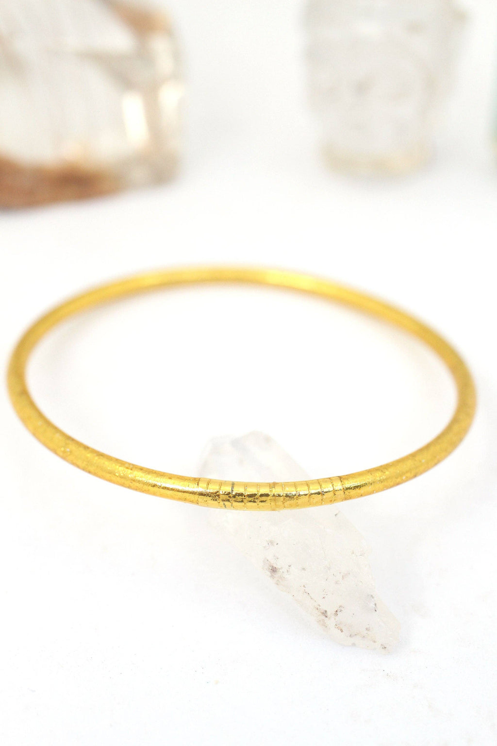 Single Thin Thai Buddhist Temple Bracelet, Assorted Metals