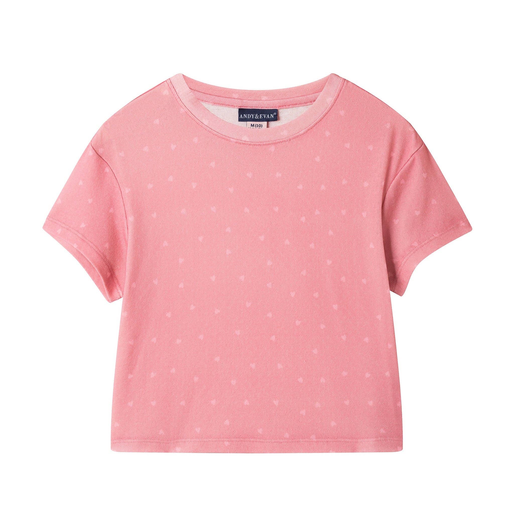 Tween Girls Baggy Tee & Boxer Set | Hearts