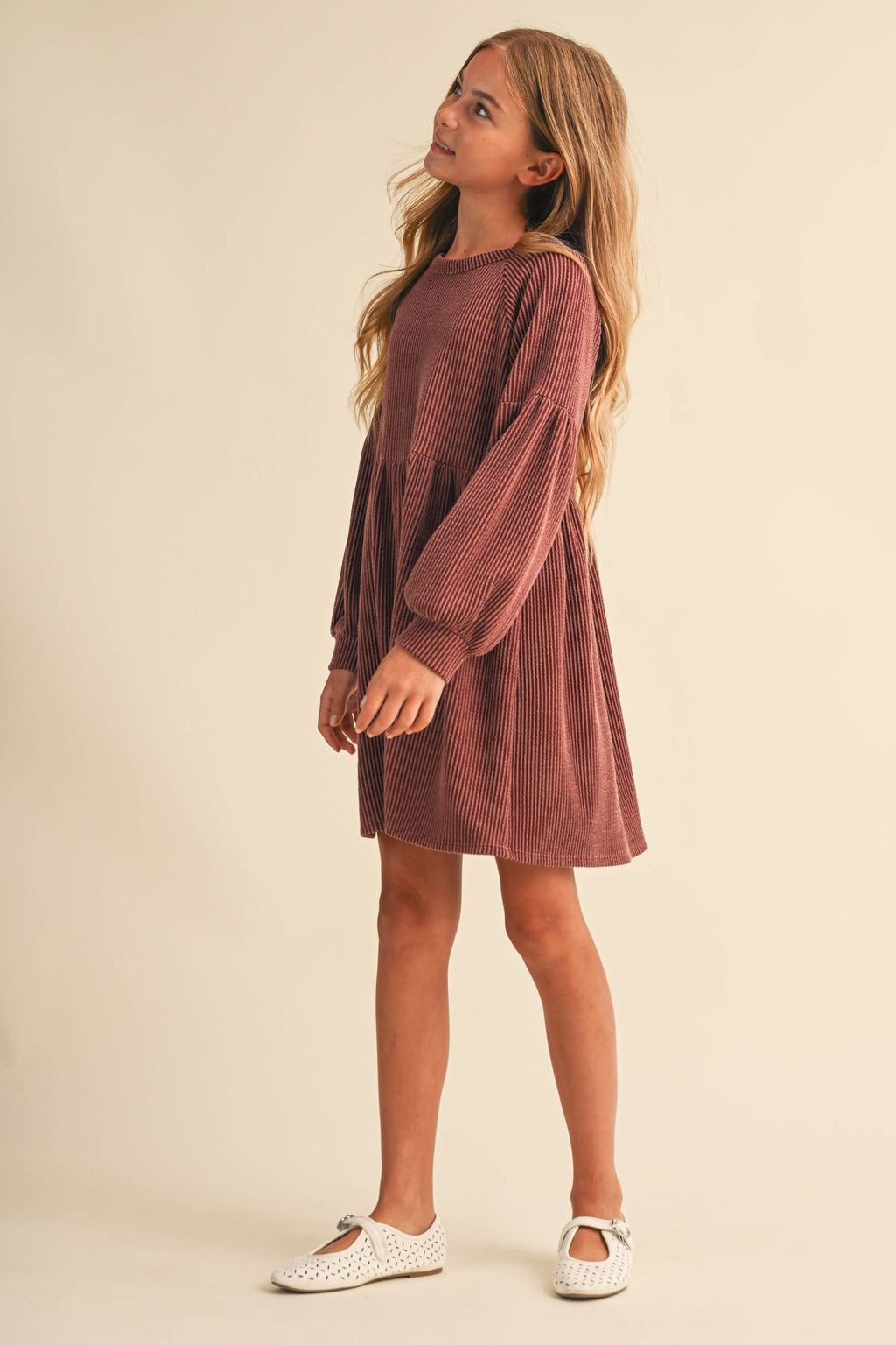 BABYDOLL KNIT DRESS (7-14) TWEEN KIDS GIRLS