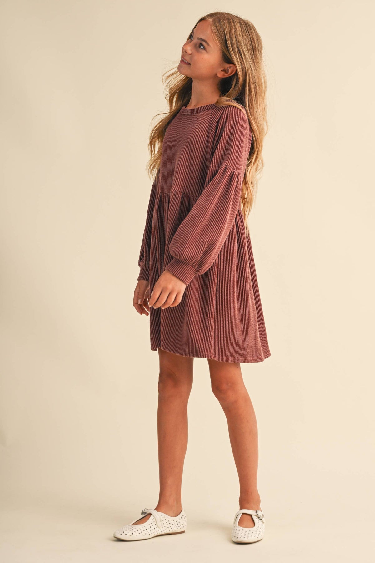 BABYDOLL KNIT DRESS (7-14) TWEEN KIDS GIRLS