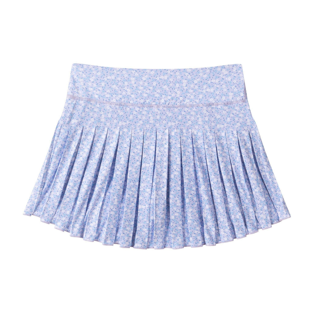 Tween Girls Printed Pleated Skort | Purple Floral