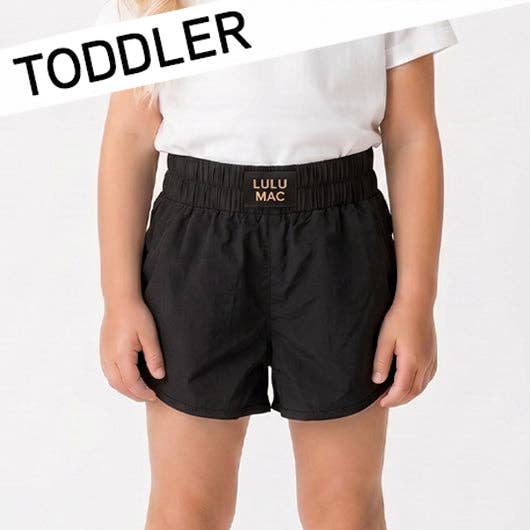 Lulu Mac BLACK TODDLER SOLID SHORT