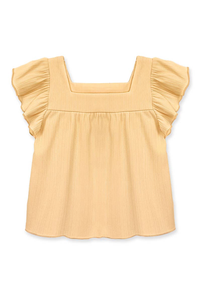 Girl's Fashion Top w/ Square Neckline