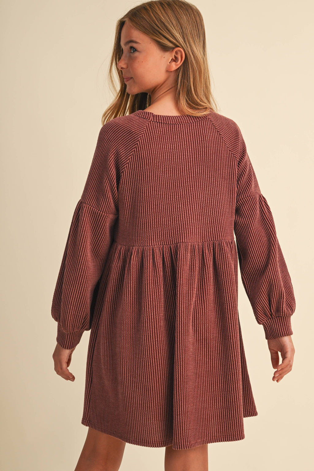 BABYDOLL KNIT DRESS (7-14) TWEEN KIDS GIRLS