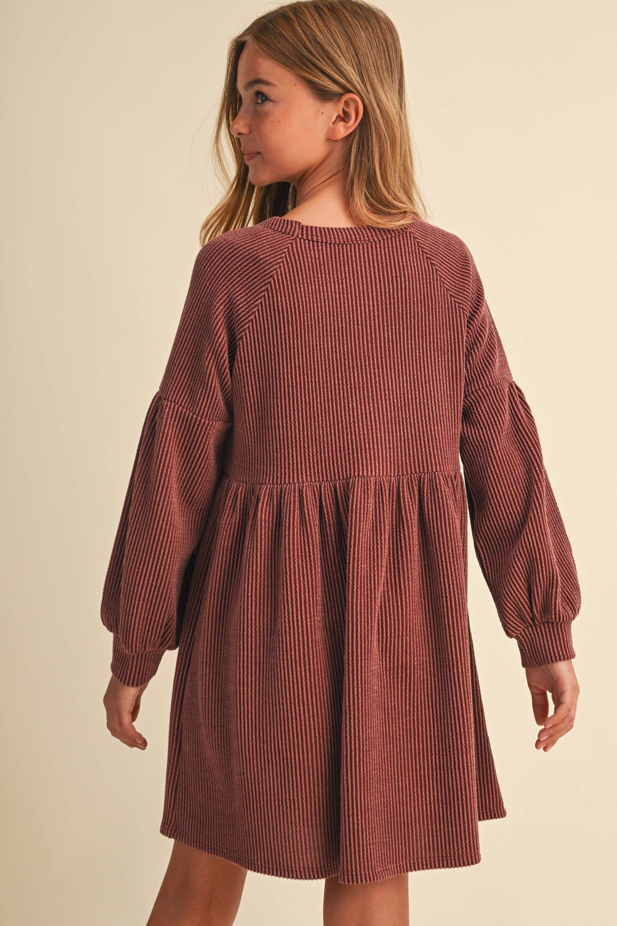 BABYDOLL KNIT DRESS (7-14) TWEEN KIDS GIRLS