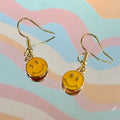 Sunshine Yellow Smiley Face Earrings
