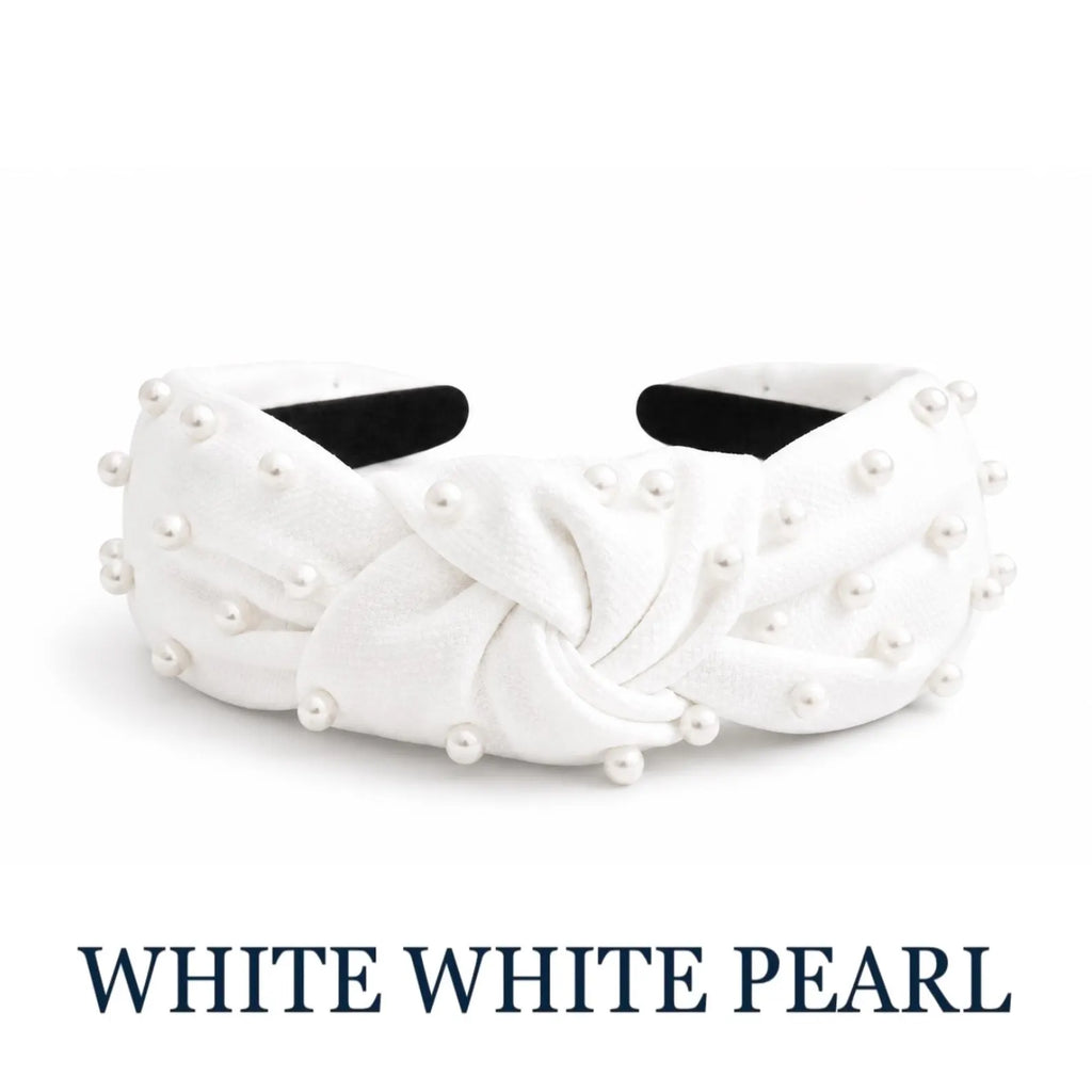 Pearl Embellished Knot Headbands