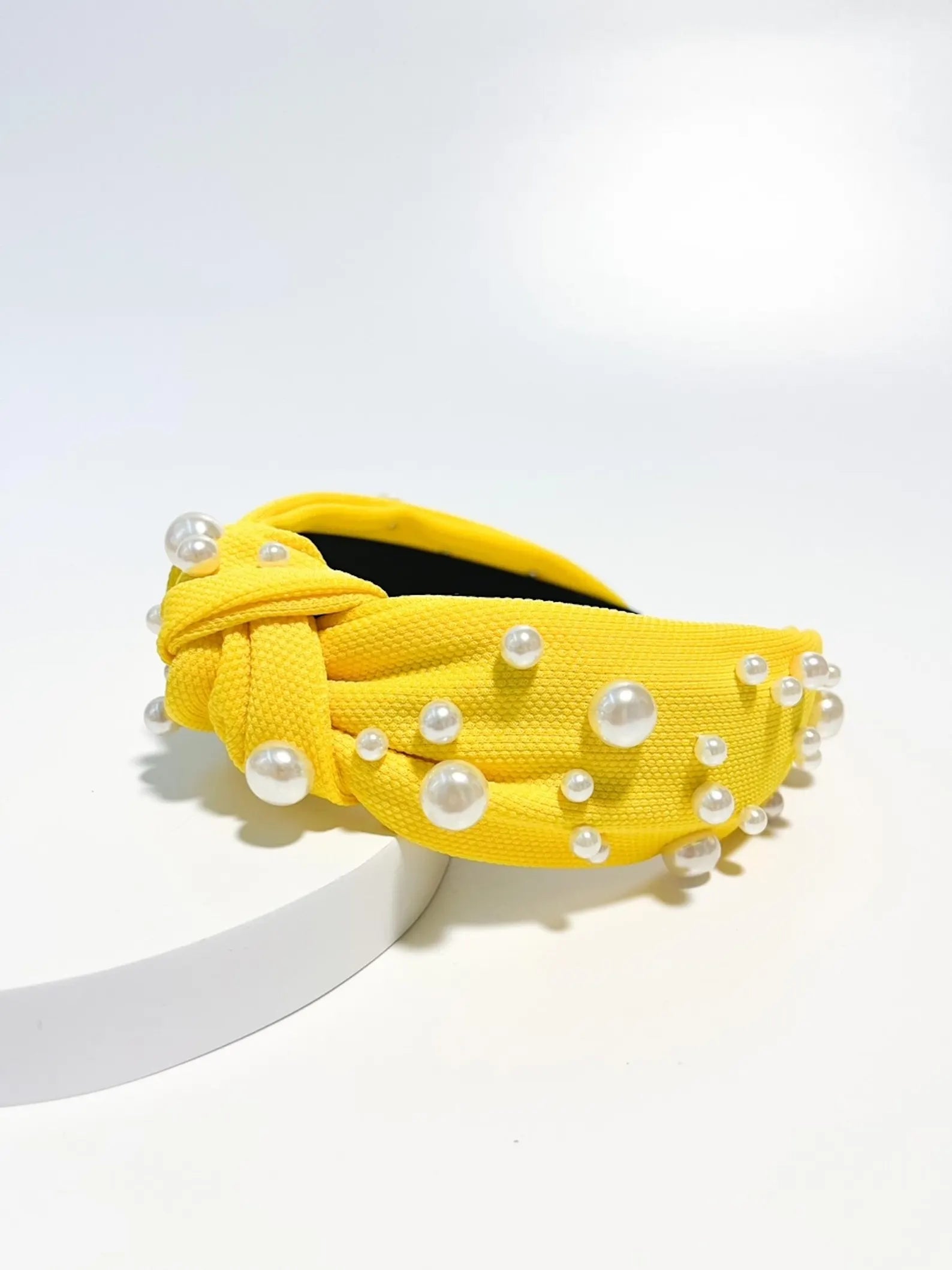 Pearl Embellished Knot Headbands